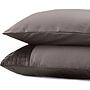 Sleeptime Kussenslopen Band (Set Van 2) Taupe - 60x70 - Velvet
