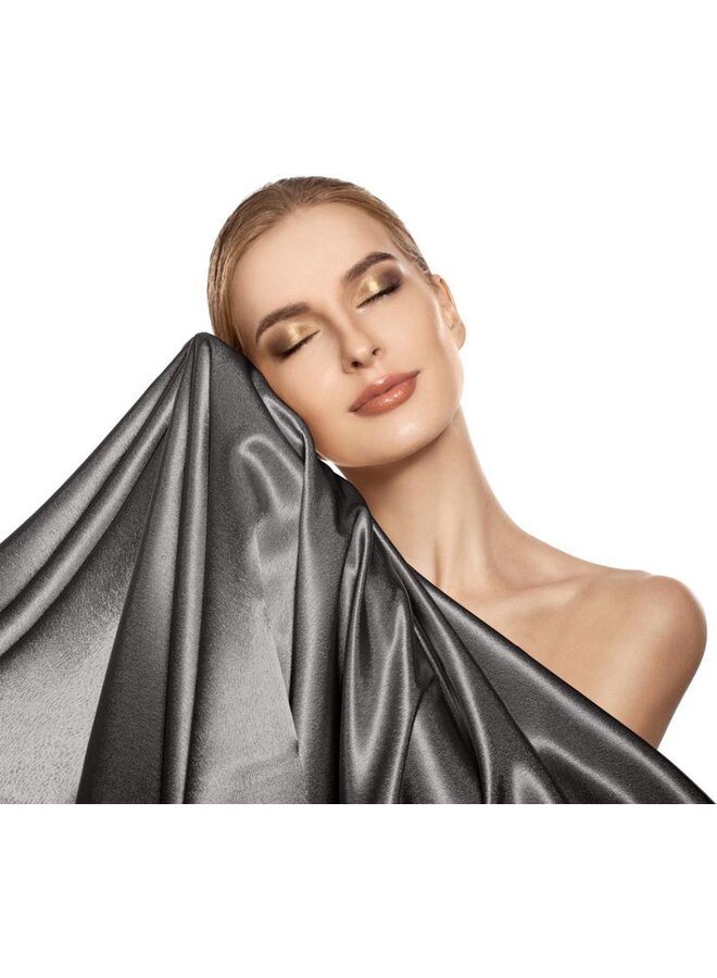 Beauty Skin Cara Kussenslopen (Set van 2) Antraciet - 60x70 - Satijn