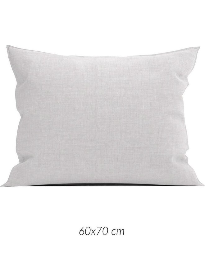 Kussenslopen Lino (Set van 2) Grijs - 60x70 - Katoen