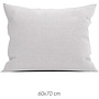 ZO! Home Kussenslopen Lino (Set van 2) Grijs - 60x70 - Katoen