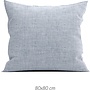 ZO! Home Kussenslopen Lino (Set van 2) Denim Blauw - 80x80 - Katoen
