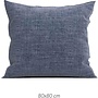 ZO! Home Kussenslopen Lino (Set van 2) Urban Blauw - 80x80 - Katoen