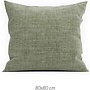 ZO! Home Kussenslopen Lino (Set van 2) Army Groen - 80x80 - Katoen