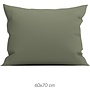 ZO! Home Kussenslopen Satinado (Set Van 2) Army Groen - 60x70 - Katoensatijn