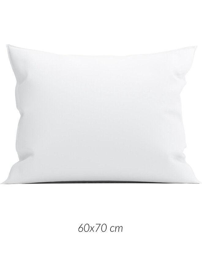 Kussenslopen Satinado (Set Van 2) Wit - 60x70 - Katoensatijn
