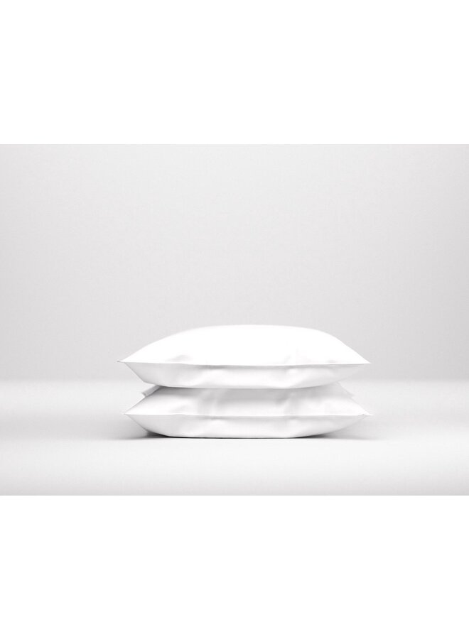 ZO! Home Kussenslopen Satinado Wit - Set Van 2 - Katoensatijn