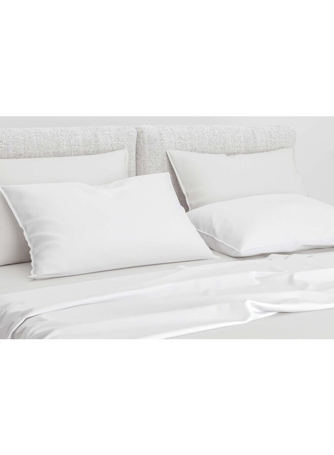 ZO! Home Kussenslopen Satinado (Set Van 2) Wit - 60x70 - Katoensatijn