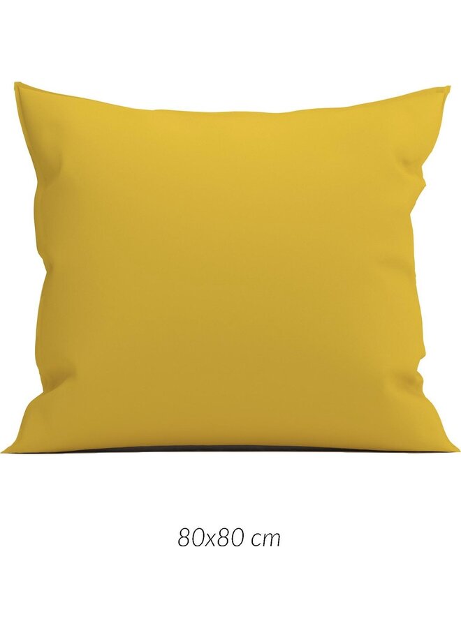 Kussenslopen Satinado (Set Van 2) Ochre Goud - 80x80 - Katoensatijn