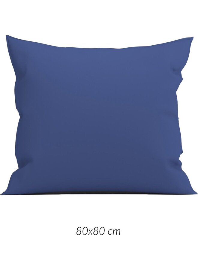 ZO! Home Kussenslopen Satinado (Set Van 2) Evening Blauw - 80x80 - Katoensatijn