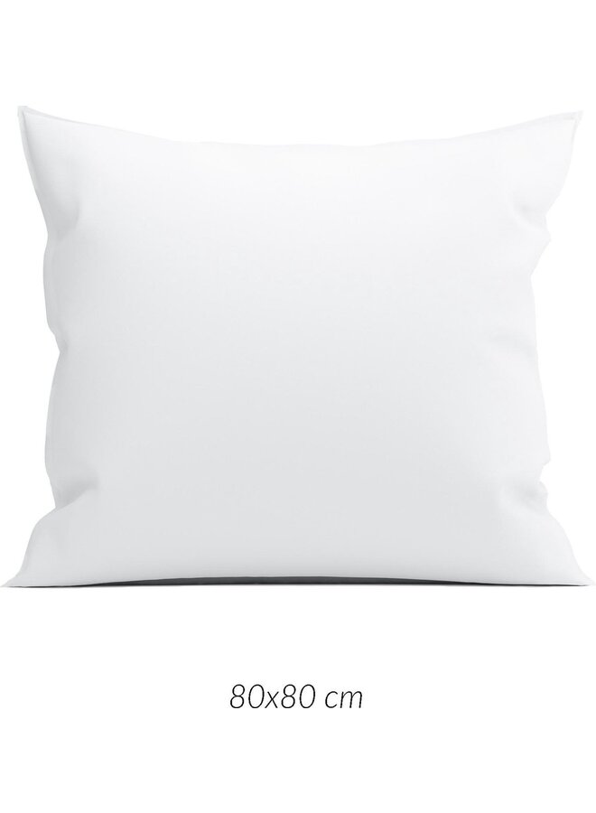 ZO! Home Kussenslopen Satinado (Set Van 2) Wit - 80x80 - Katoensatijn