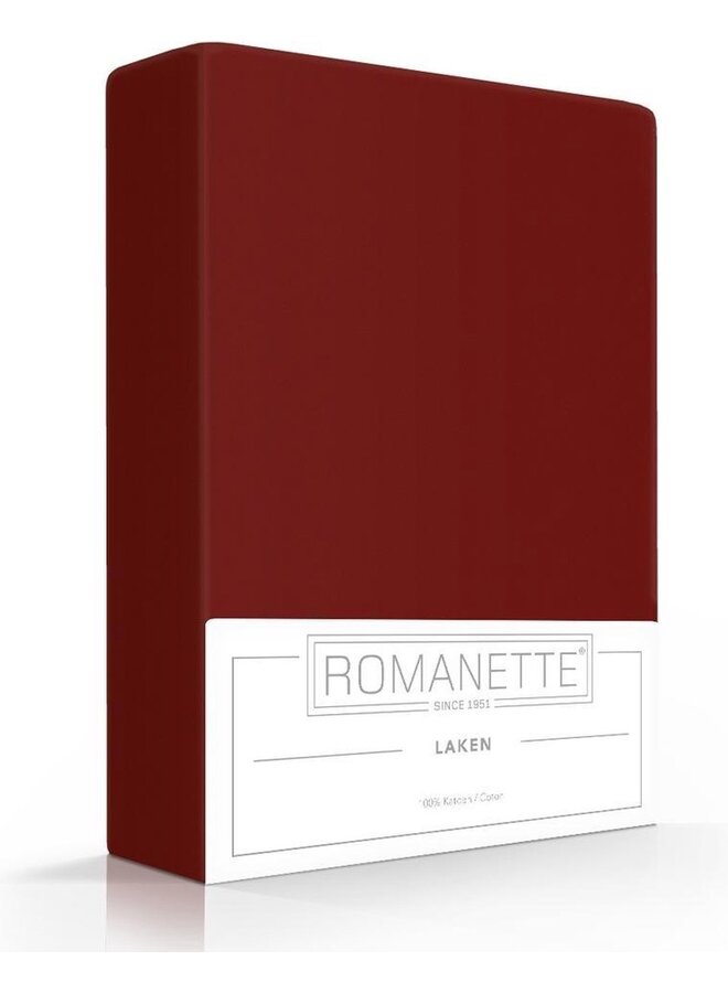 Romanette Laken Bordo - Katoen
