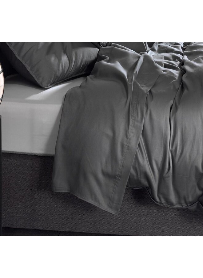 ZO! Home Laken Antraciet - Katoensatijn