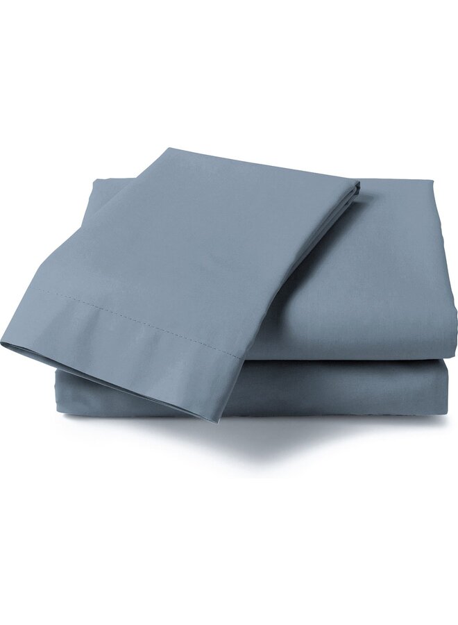 Heckett & Lane Laken Blauw - Katoensatijn