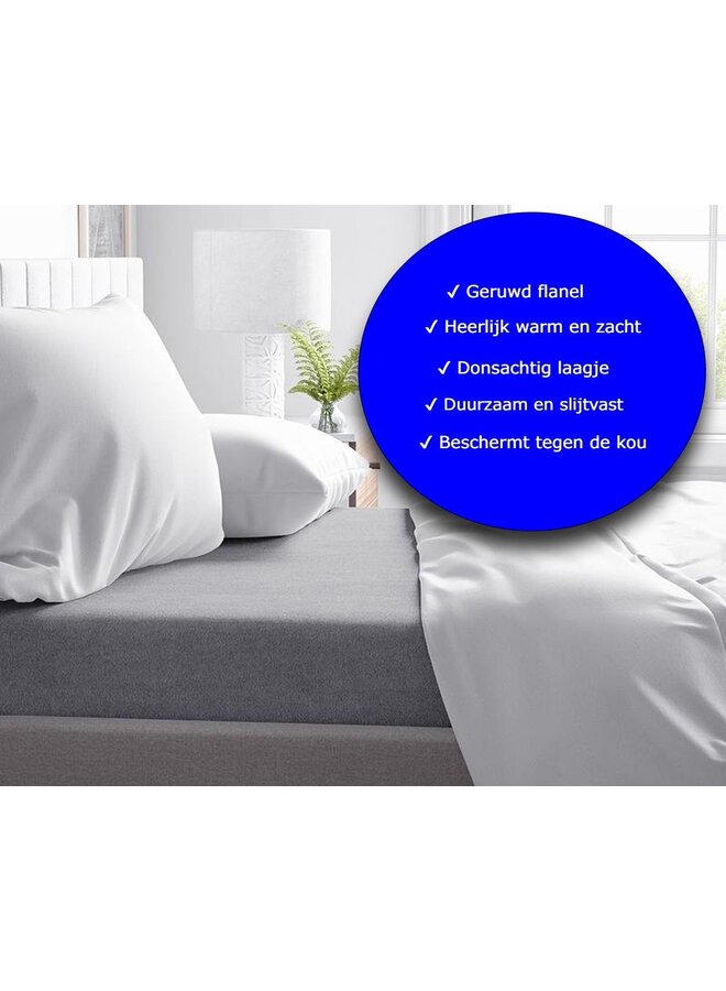 Dreamhouse Laken Grijs - Flanel