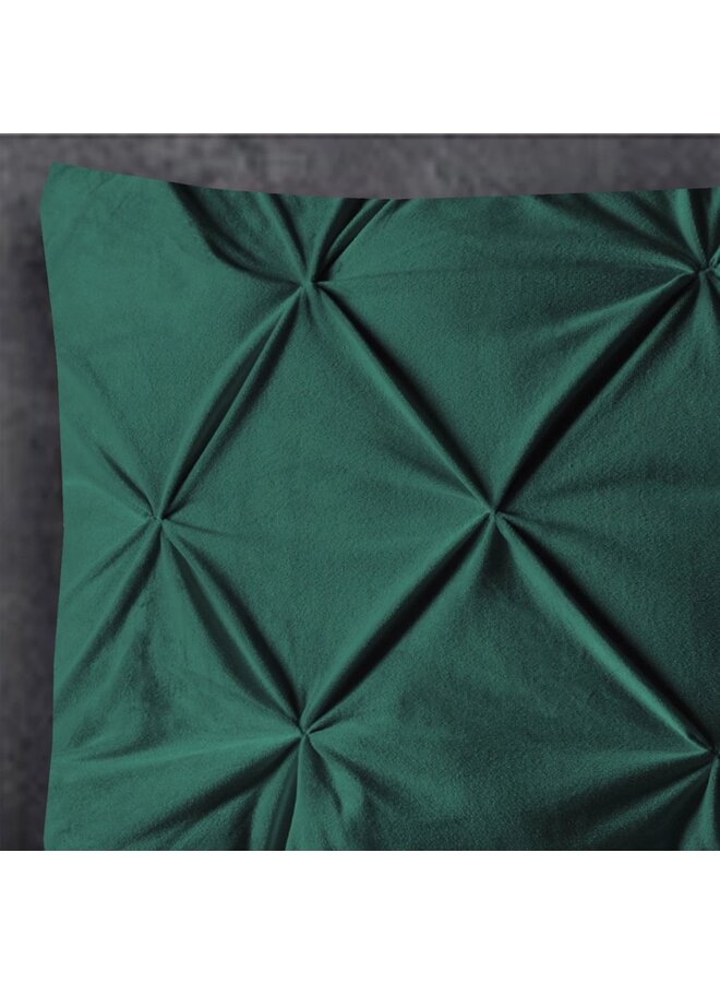 2x Sleeptime Velvet Kussenslopen Groen - 60x70