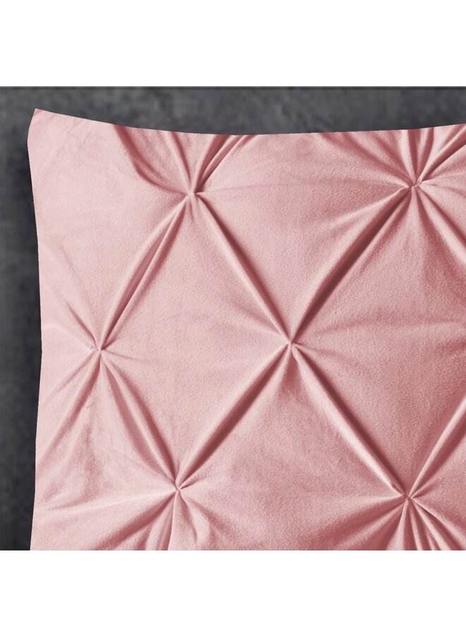 Sleeptime Kussenslopen Pintuck (Set Van 2) Roze - 60x70 - Velvet