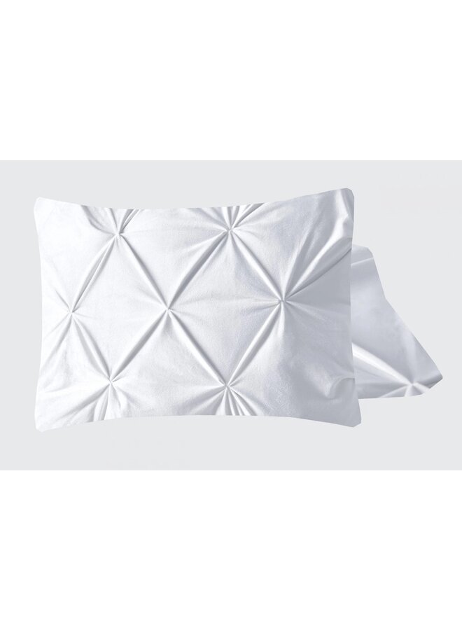 2x Velvet Kussenslopen Wit - 60x70