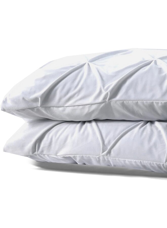 2x Sleeptime Velvet Kussenslopen Wit - 60x70