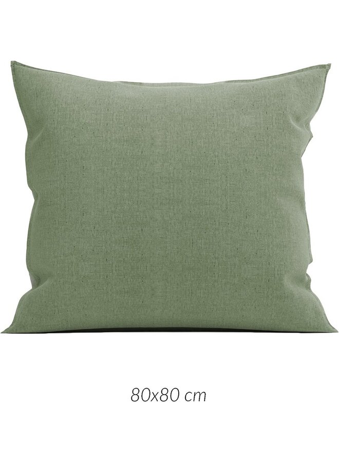 Kussenslopen Franela (Set van 2) Groen - 80x80  - Flanel