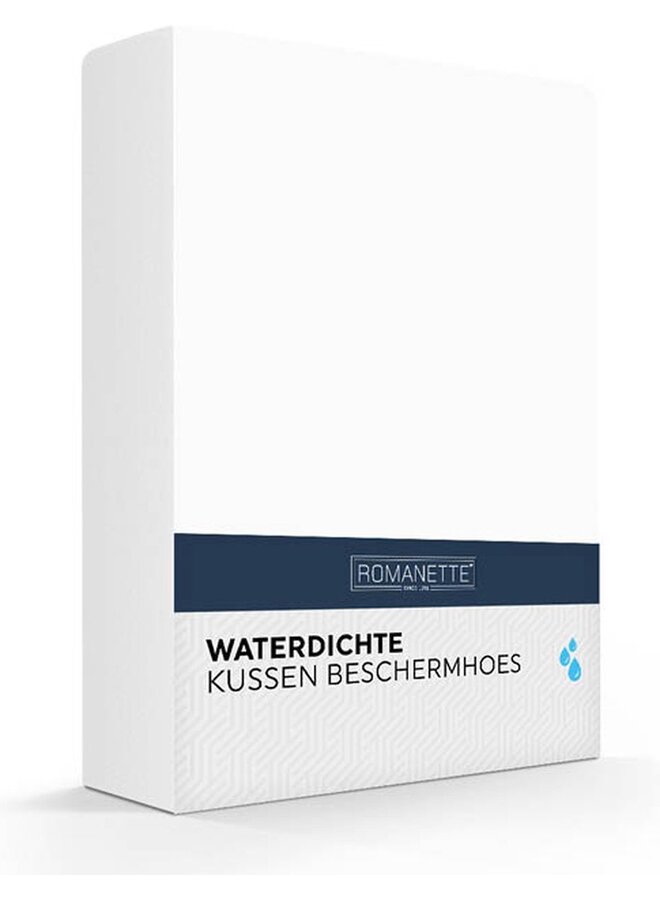 Romanette Molton Waterdicht PU Kussenslopen (Set Van 2) - 60x70 - Katoen