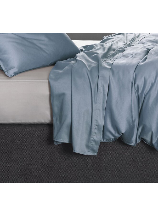 Laken Licht Blauw - Katoensatijn