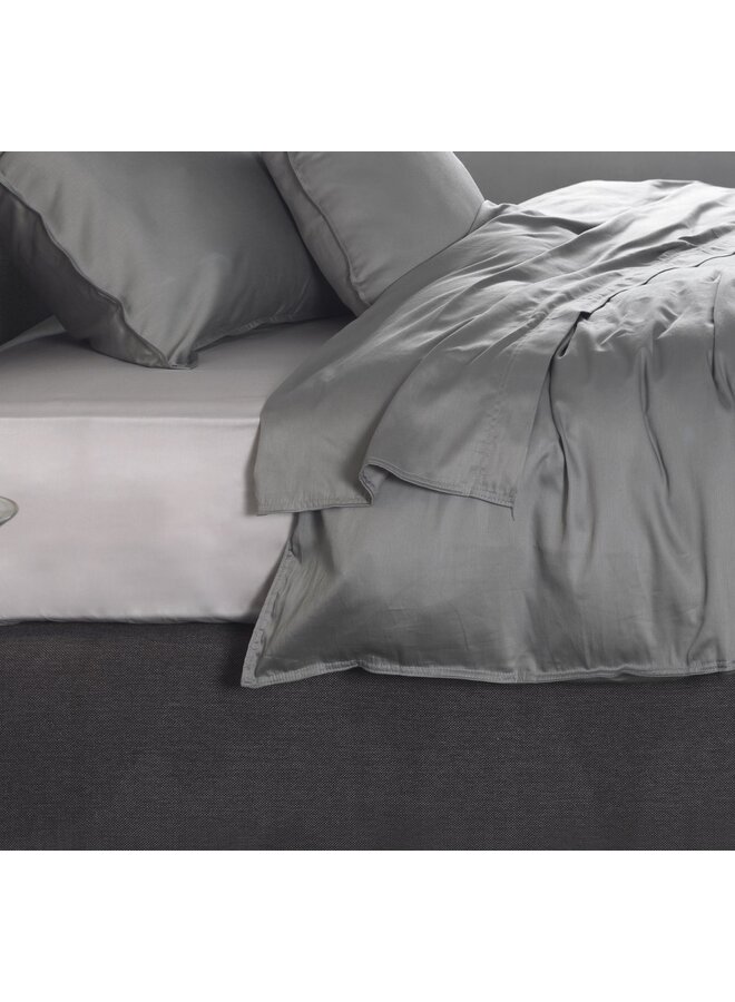 Katoen/satijn Laken Medium Grijs