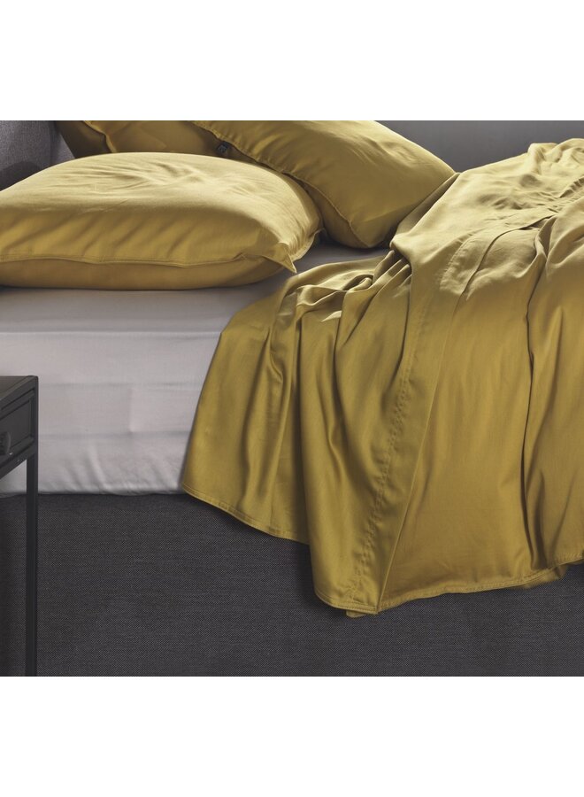 ZO! Home Laken Oker Geel - Katoensatijn