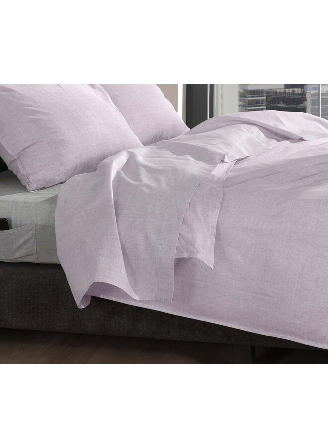 ZO! Home Laken Lino Grijs Lilac - Katoen