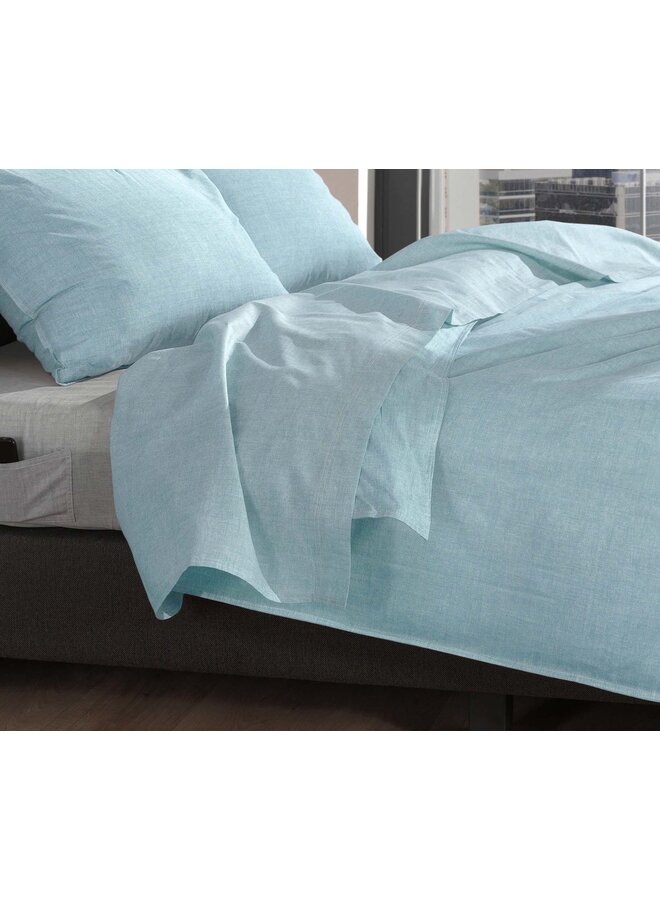 ZO! Home Laken Lino Licht Blauw - Katoen