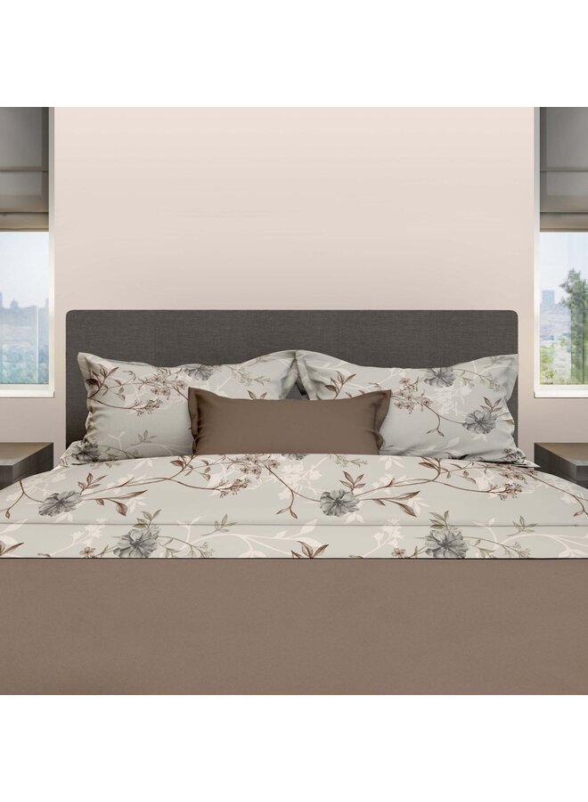 Romanette Lakenset Glockner Taupe - Flanel