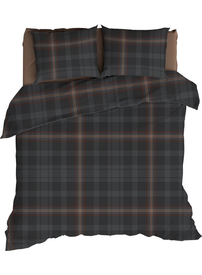 Lakenset Bariloche Antraciet - Flanel
