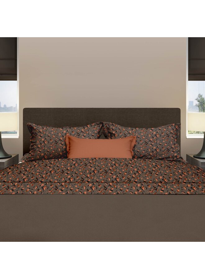 Romanette Lakenset Glockner Taupe - Flanel