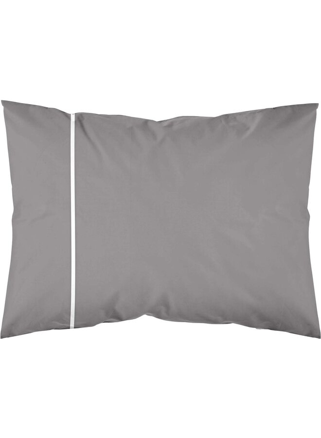 Romanette Lakenset Duchesse Antraciet/Wit - Flanel