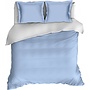 Romanette Lakenset Uni Comtesse Blauw/Wit - Flanel