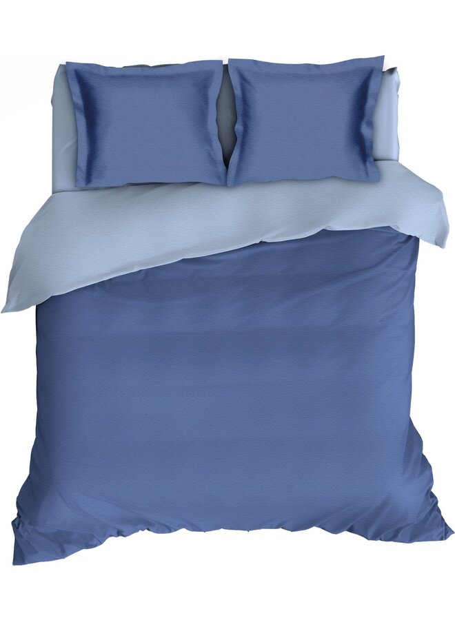 Romanette Lakenset Uni Comtesse Jeans/Blauw - Flanel