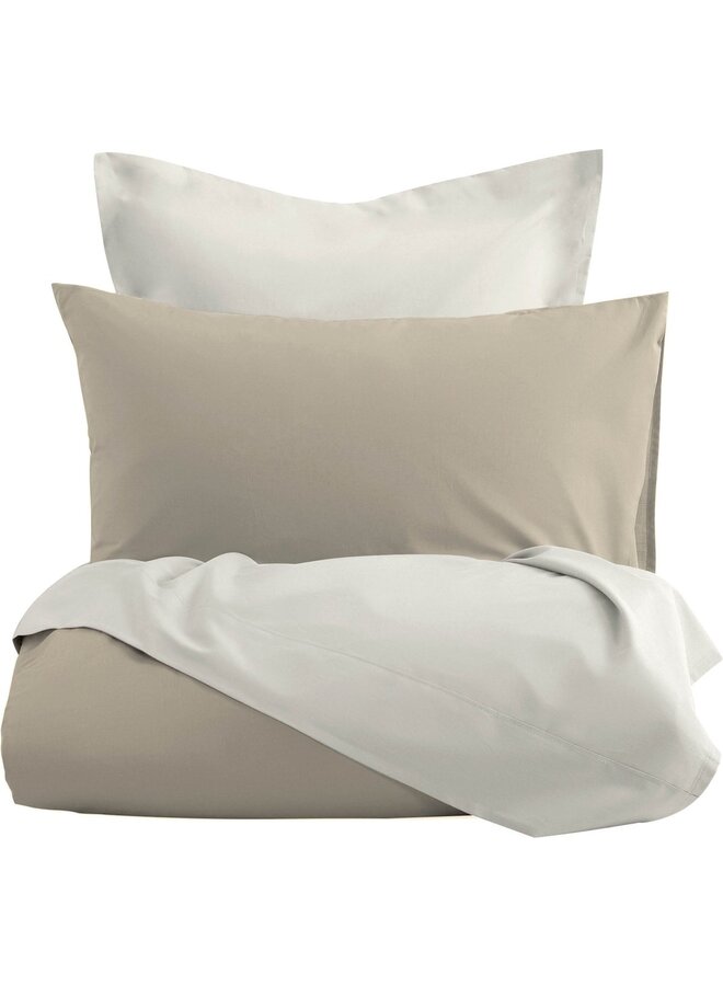 Romanette Lakenset Uni Comtesse Zand/Ivoor - Flanel