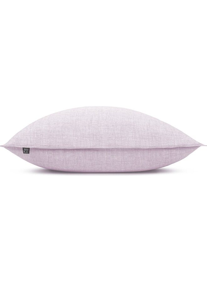 ZO! Home Kussenslopen Lino Grijs Lilac- Set Van 2 - Katoen
