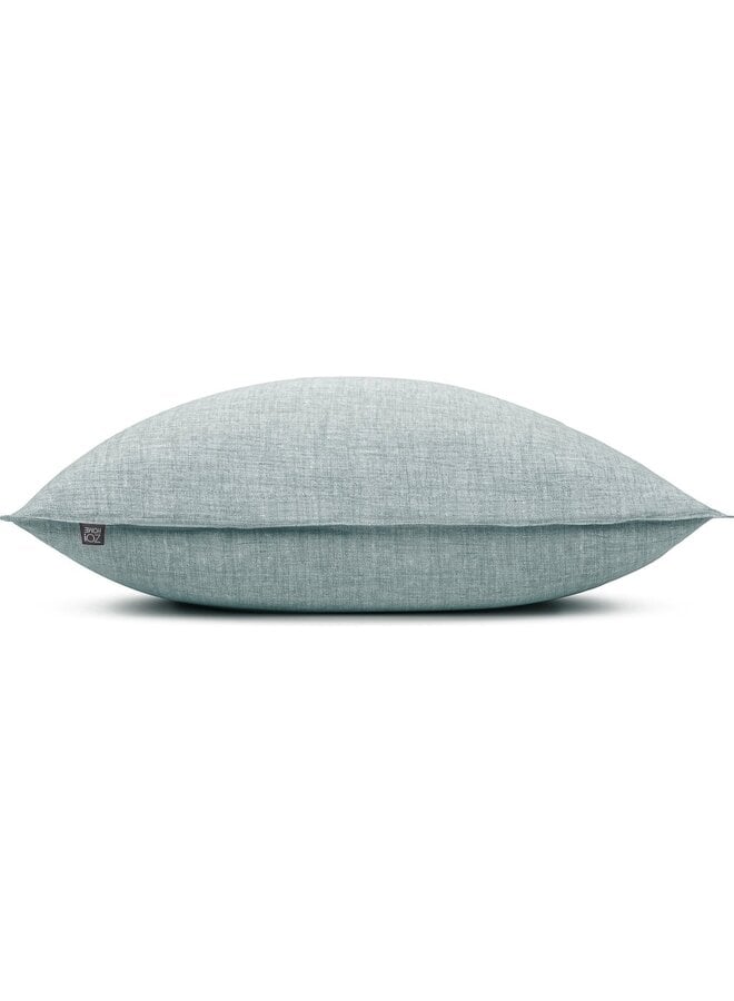ZO! Home Kussenslopen Lino Stone Blauw - Set Van 2 - Katoen