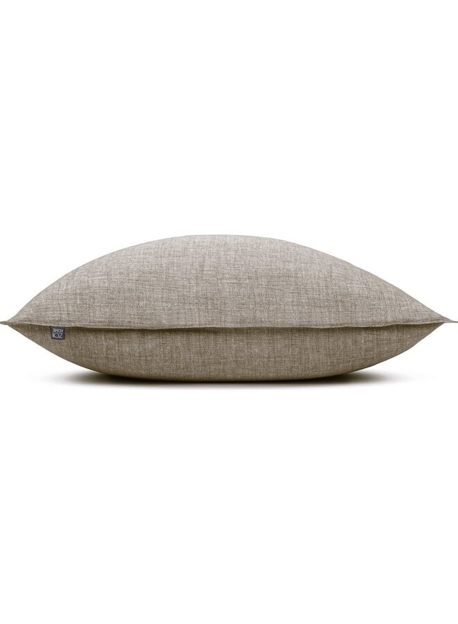 ZO! Home Kussenslopen Lino Taupe - Set Van 2 - Katoen