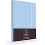Cascina Colorini Kussenslopen Divina Blauw/Wit - Set Van 2 - Egyptisch Percale Katoen