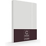 Cascina Colorini Kussenslopen Divina Grijs/Wit - Set Van 2 - Egyptisch Percale Katoen