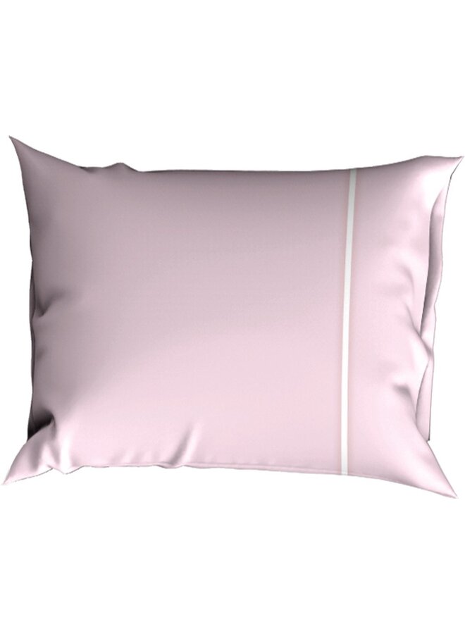 Cascina Colorini Kussenslopen Divina (Set Van 2) Roze/Wit - Egyptisch Percale Katoen