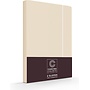 Cascina Colorini Kussenslopen Divina Zand/Wit - Set Van 2 - Egyptisch Percale Katoen