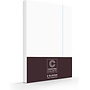 Cascina Colorini Kussenslopen Divina Wit/Blauw- Set Van 2 - Egyptisch Percale Katoen