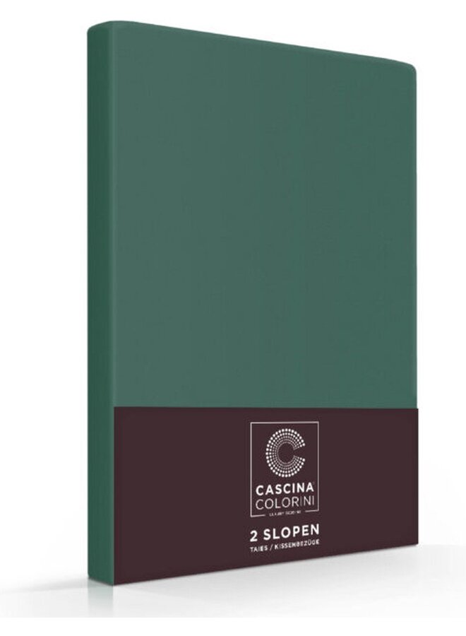 Kussenslopen Park Lane Oxford (Set Van 2) Botanisch Groen - 60x70 - Egyptisch Percale Katoen