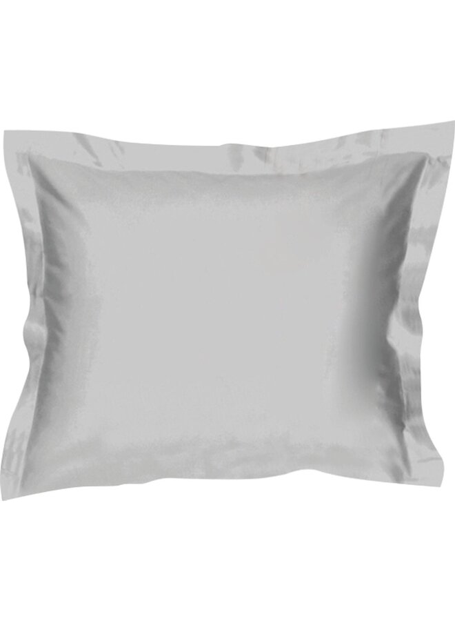 Cascina Colorini Kussenslopen Park Lane Oxford (Set Van 2) Grijs - 60x70 - Egyptisch Percale Katoen