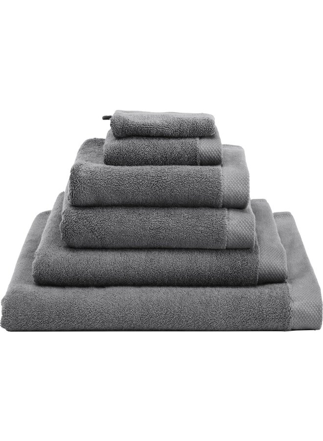 Heckett & Lane Handdoeken Premium (Set Van 2) Antraciet - 60x110 - Badstof Katoen