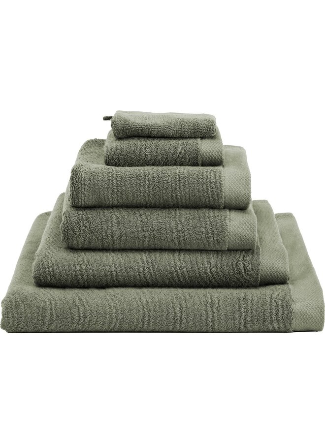 Heckett & Lane Handdoeken Premium (Set Van 2) Groen - 50x100 - Badstof Katoen