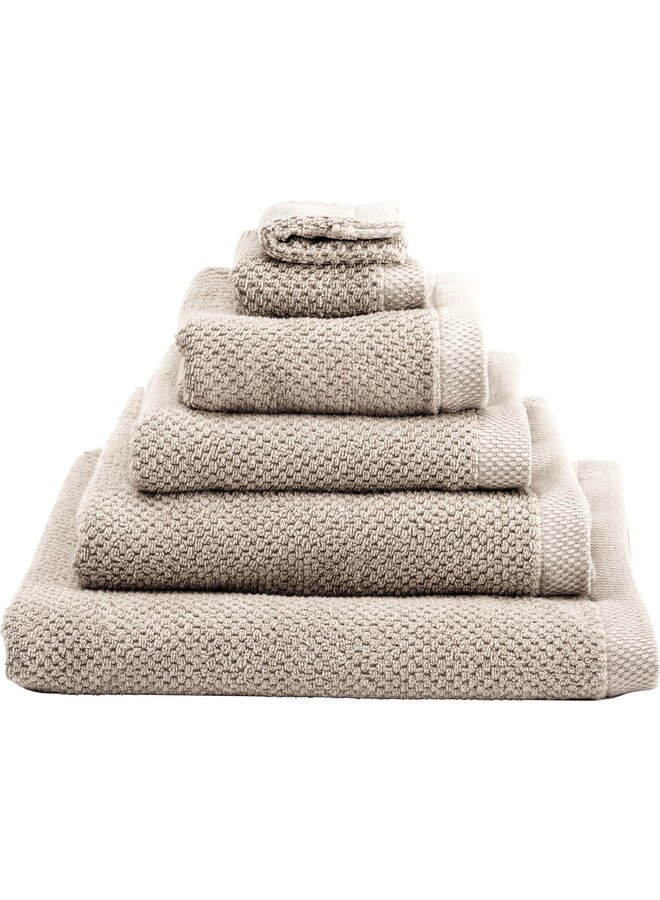 Heckett & Lane Handdoeken Grant (Set Van 2) Zand - 60x110 - Badstof Katoen