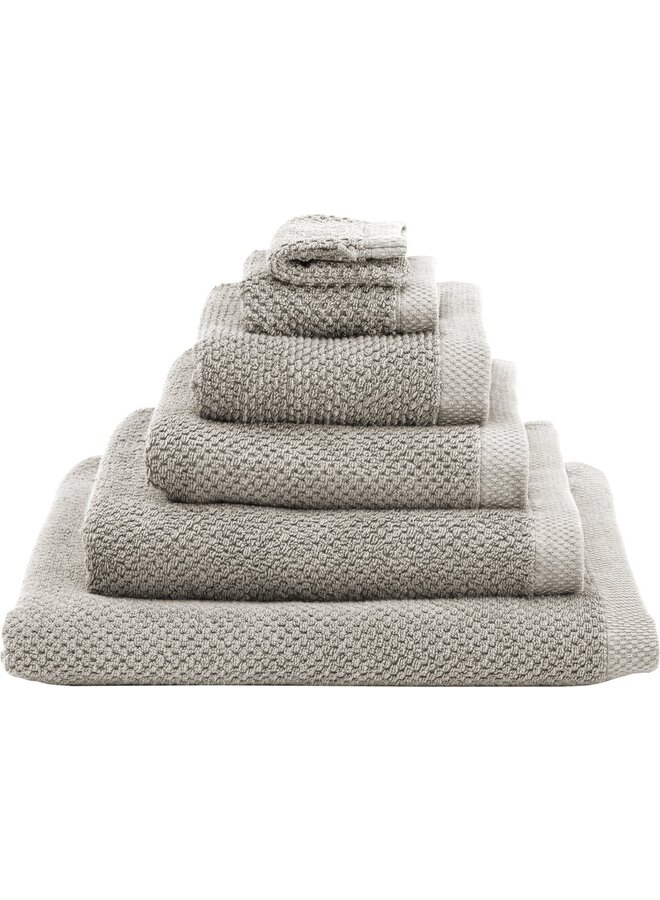 Heckett & Lane Handdoeken Grant (Set Van 2) Grijs - 70x140 - Badstof Katoen